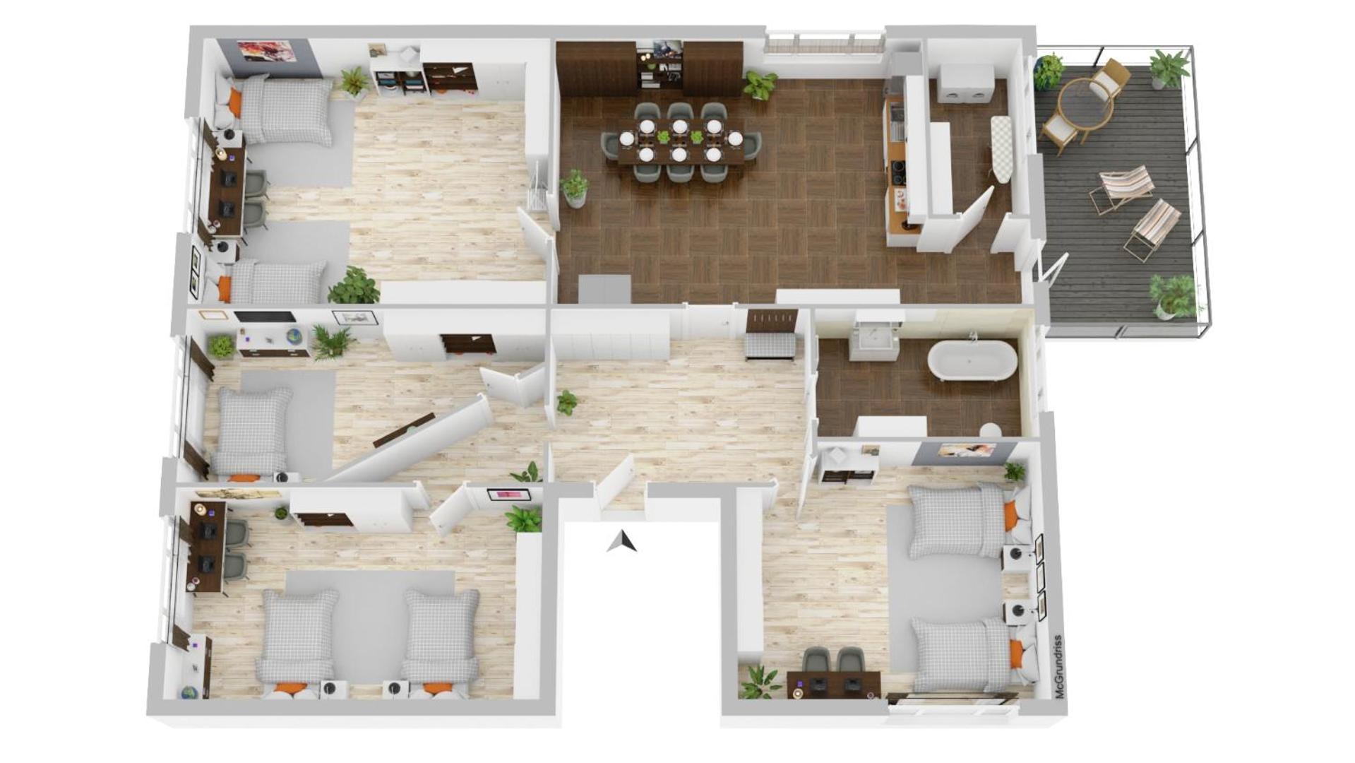 -Cs24- 4 Rooms Apartment With Rooftop - Ka02 イーザーローン エクステリア 写真